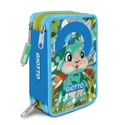 Astuccio Giotto Petlovers  3 Zip Rabbit