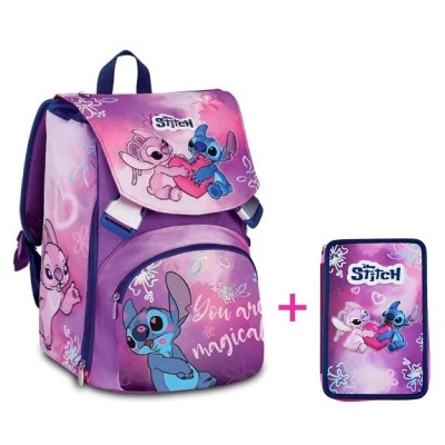 Zaino Estensibile Seven Lilo & Stitch You are Magical + Astuccio 3 zip