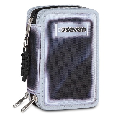 ASTUCCIO SEVEN 3 ZIP SHADOWS OF COLOR GRIGIO CENERE