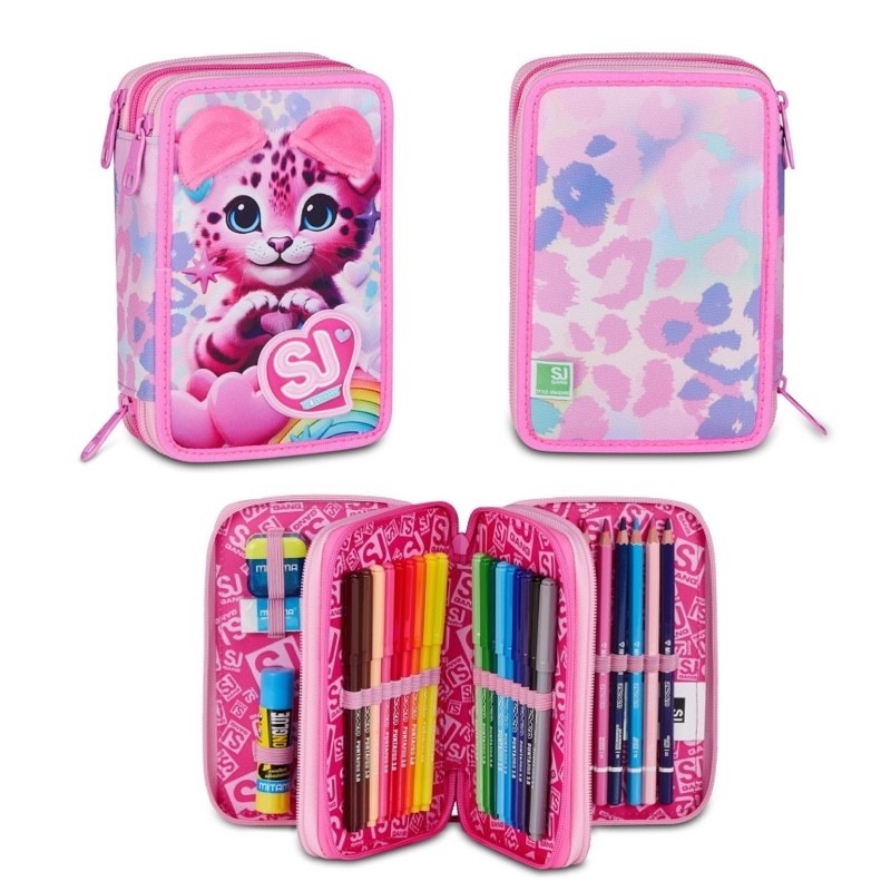 ZAINO SEVEN SJ GANG ESTENSIBILE BIG HEART BUDDY GIRL + ASTUCCIO 3 ZIP - immagine 4