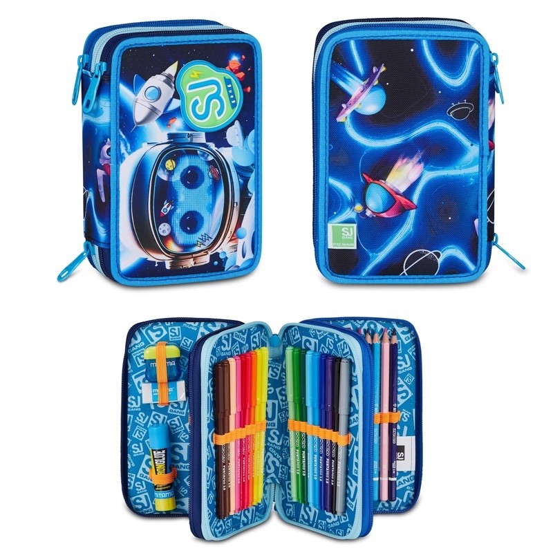 ZAINO ESTENSIBILE SEVEN SJ GANG BIG SPACE LED BOY + ASTUCCIO 3 ZIP - immagine 4