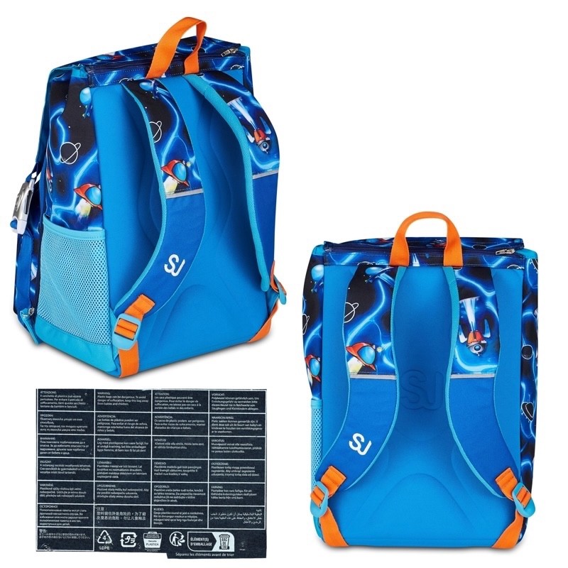 ZAINO ESTENSIBILE SEVEN SJ GANG BIG SPACE LED BOY + ASTUCCIO 3 ZIP - immagine 5