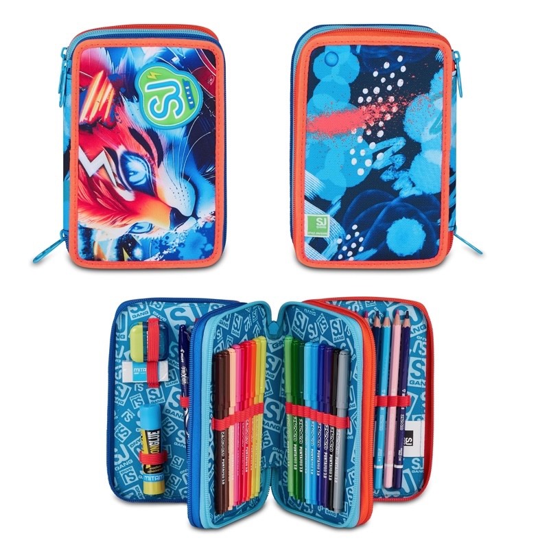 ZAINO ESTENSIBILE SEVEN SJ GANG BIG SPEED ANIMAL BOY + ASTUCCIO 3 ZIP - immagine 2