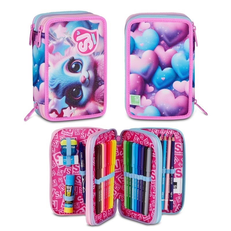 ZAINO ESTENSIBILE SEVEN SJ GANG BIG MAGICAL FANTASY GIRL + ASTUCCIO 3 ZIP - immagine 4