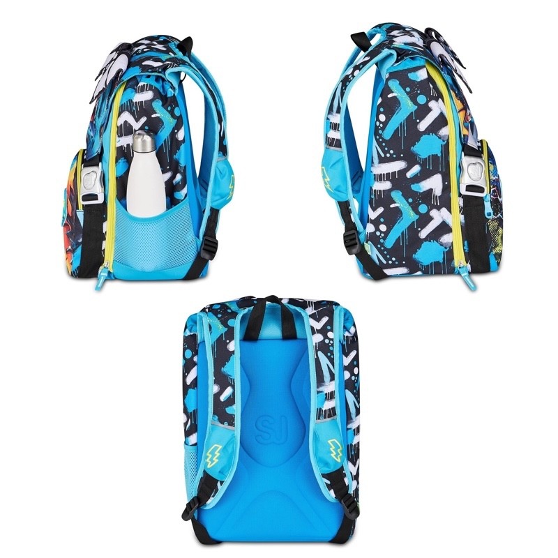 ZAINO ESTENSIBILE SEVEN SJ GANG BIG METAL DRAGON BOY + ASTUCCIO 3 ZIP - immagine 3