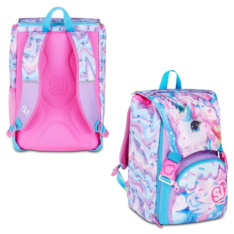 ZAINO ESTENSIBILE SEVEN SJ GANG BIG LED UNICORN GIRL + ASTUCCIO 3 ZIP - immagine 2