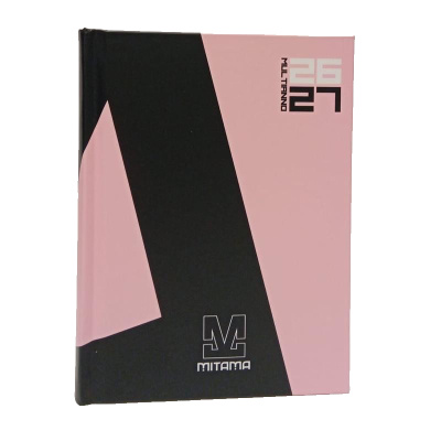 Diario Agenda Mitama Standard?  Pink Black 16 Mesi 2026/2027