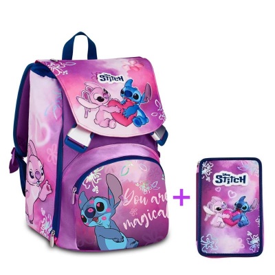 Zaino Estensibile Seven Lilo & Stitch You are Magical + Astuccio 3 zip