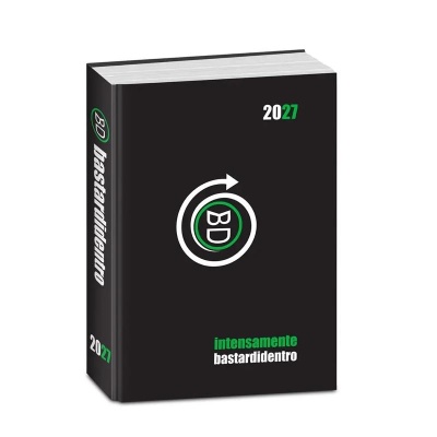 Diario Agenda Bastardidentro Standard 16 Mesi Classic Black Intensamente  26/27