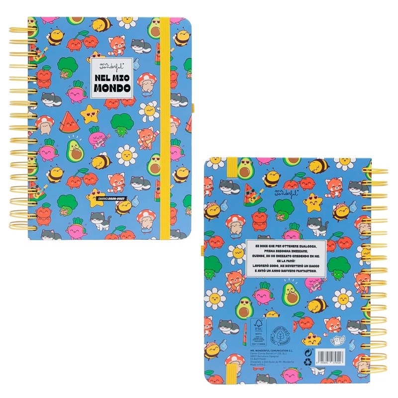 Diario Agenda Scuola Mr. Wonderful 2026/27 Giornaliero Nel mio mondo - immagine 2