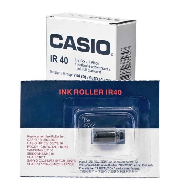 CASIO IR40 TAMPONE INCHIOSTRATO NERO PER CALCOLATRICE SCRIVENTE CASIO