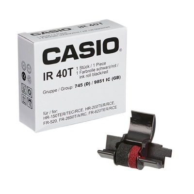 Casio IR-40T rullo calcolatrice colore nero/rosso