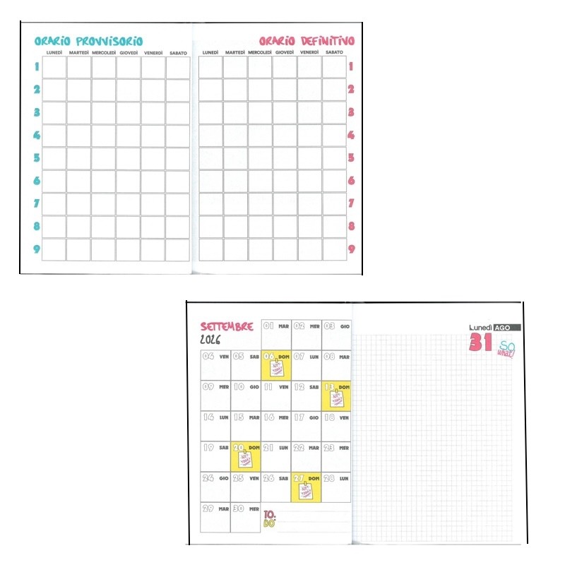 Diario Agenda Smemo Dream&Love 2026/27 16 Mesi Nero/Oro - immagine 2