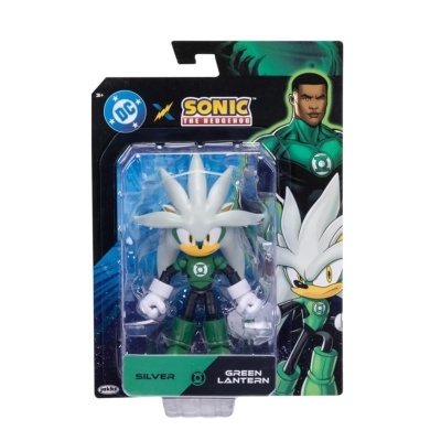 Sonic The Hedgehog Argento come Lanterna Verde Action Figure Giocattolo