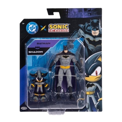 DC x Sonic Shadow & Batman Action Figure Multipack Jakks Pacific Nuovo