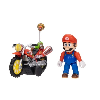 Action figure di Mario con moto del film Super Mario Galaxy