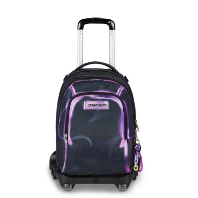ZAINO TROLLEY JACK SEVEN 8 RUOTE DETACH SHADOWS OF COLOR AMETISTA