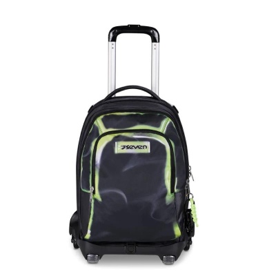 ZAINO TROLLEY JACK SEVEN 8 RUOTE DETACH SHADOWS OF COLOR LIME