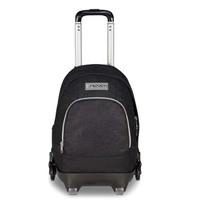 ZAINO TROLLEY COMBY SEVEN 8 RUOTE MADE OF STARS BLACK