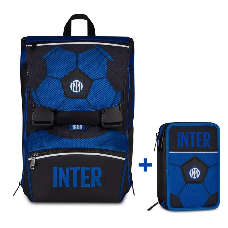 ZAINO ESTENSIBILE SEVEN INTER + ASTUCCIO 3 ZIP