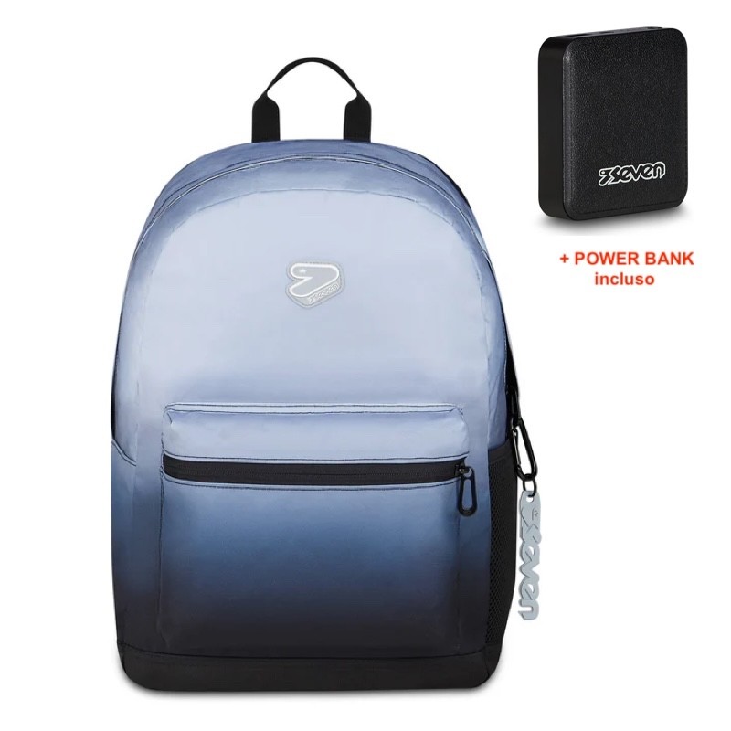 ZAINO SEVEN ROUND CON POWERBANK SHADE TECH COOL GRAY