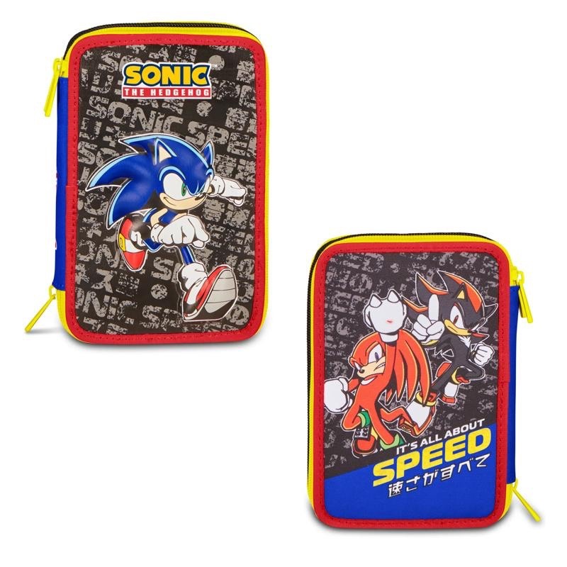 Astuccio 3 Zip Seven Sonic The Hedgehog Speed - immagine 3