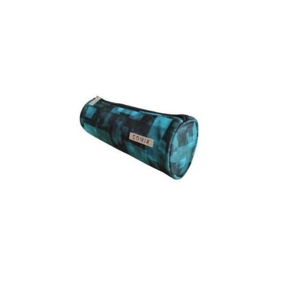 ASTUCCIO PORTAPENNE TOMBOLINO COMIX ALL OVER QUADRATI AZZURRO