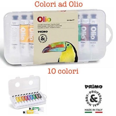 Colori ad Olio Fine in tubetto 18ml, 10 colori - Morocolor
