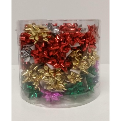 Microstelle lucide coccarda 5mm Diametro 25 mm Colori assortiti 100 pz
