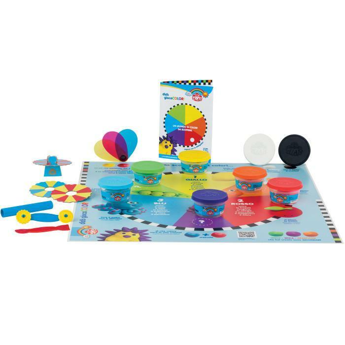 Dido' Giocacolori - Pasta Da Modellare Valigetta 8 Barattoli 100 Gr Colori Assor - immagine 2