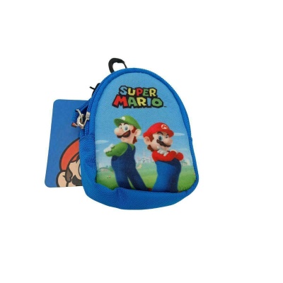 PORTAMONETE CON MOSCHETTONE SUPERMARIO  F.C.PANINI