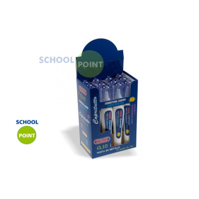 12 Correttori liquido punta metallo 7ml