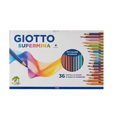 Pastelli Supermina Giotto  punta 3,8 mm ( conf.36 )