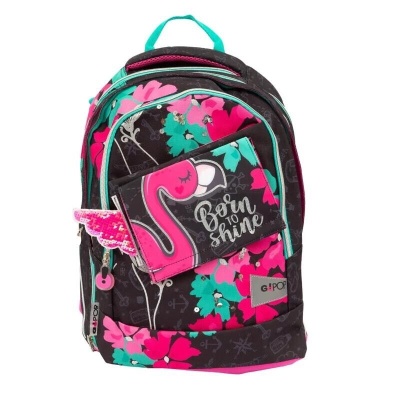 Zaino Estensibile Round Flamingo GO POP  by Giochi Preziosi Scuola 23/24