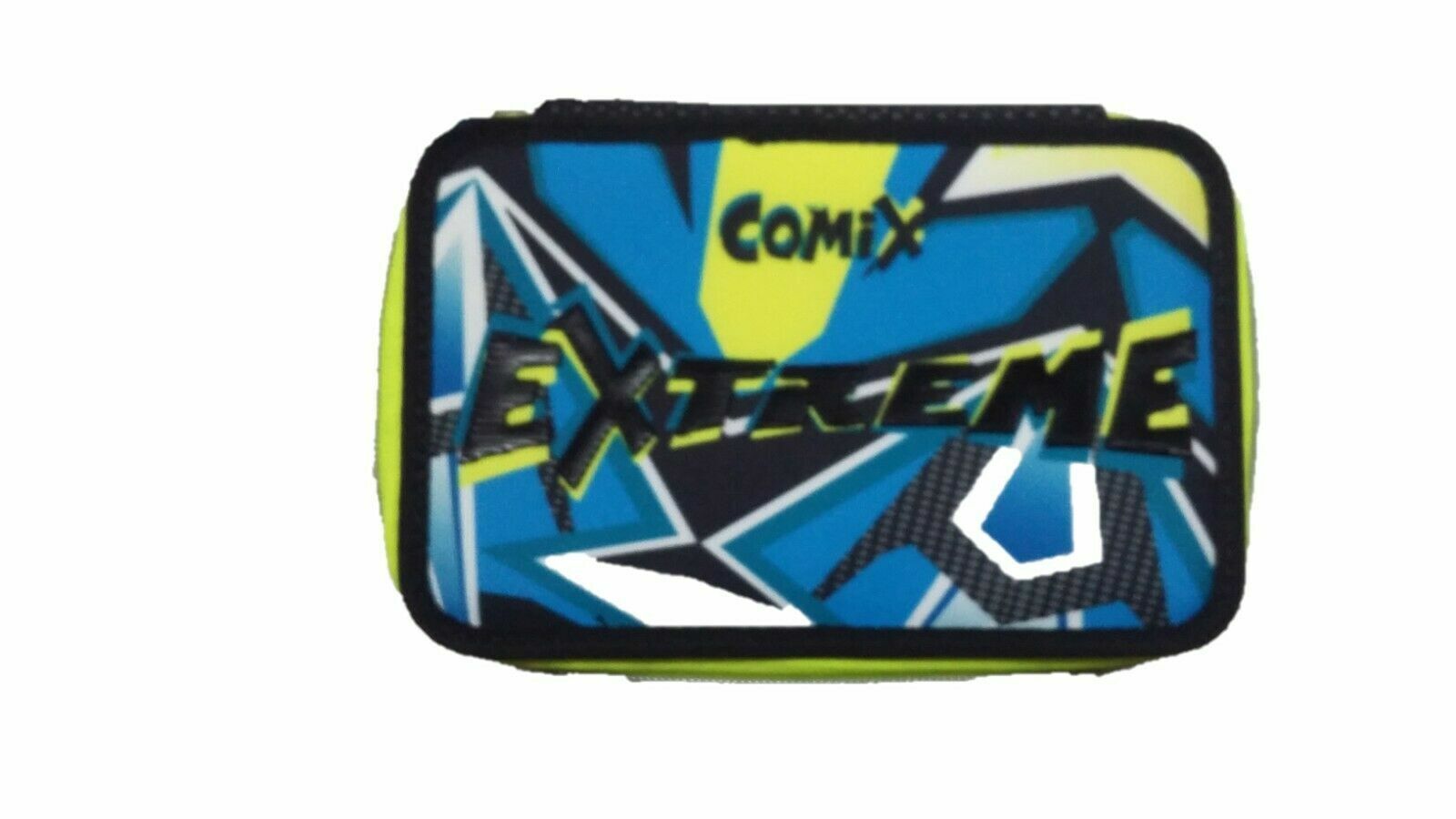 Astuccio Scuola Comix Extreme Blu Triplo 3 Zip Completo con Colori