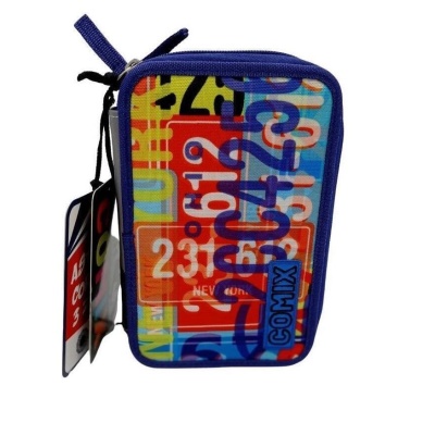 Comix astuccio portacolori 3 zip Flash Mad Plate