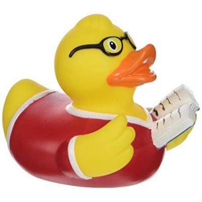 Lilalu 8 x 8 cm / 50 g Book Collector e Bagnetto Toy Rubber Duck