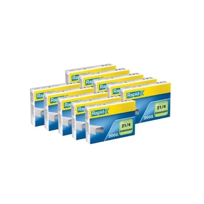 Punti Metallici Rapid Standard 21/4  10 SCATOLINE  DA 2000 punti