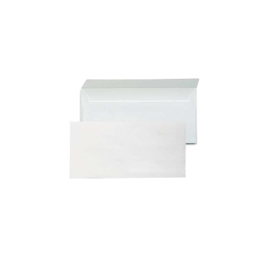Buste bianche commerciali 11x23 cm senza finestra 500 pz con strip adesivo