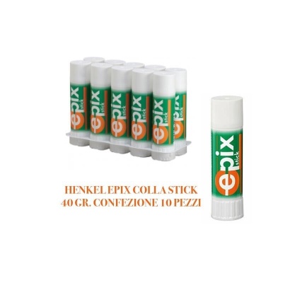 COLLA STICK 40 GR. HENKEL EPIX  CONFEZIONE 10 PEZZI