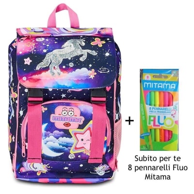 Zaino Estensibile Mitama Magic Pink  con Tasca frontale  Rosa e Viola
