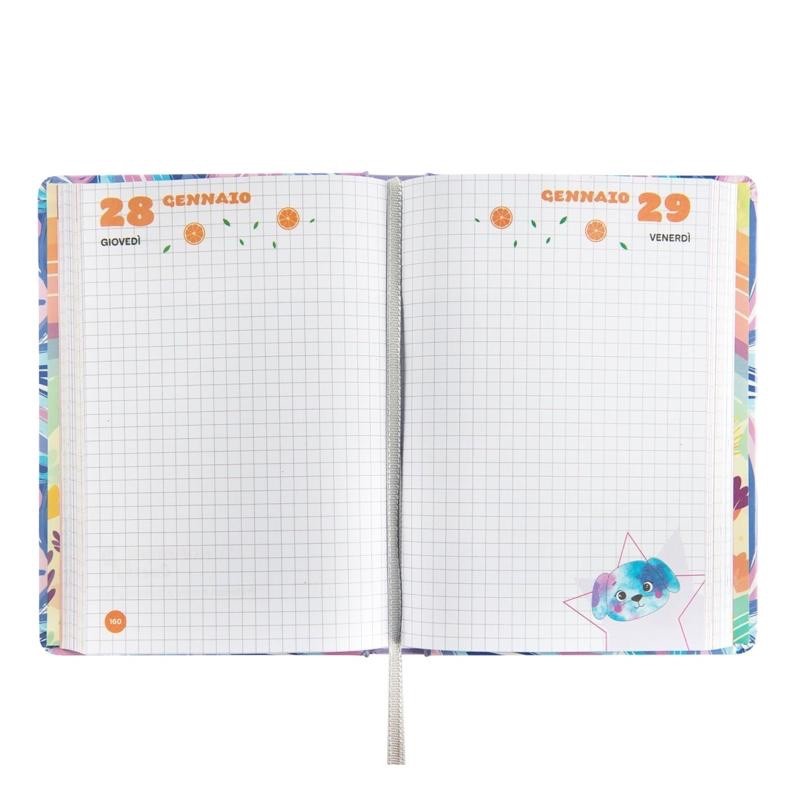 Diario Mofumofu Panda 12 mesi Standard scolastico 2026/2027 - immagine 2