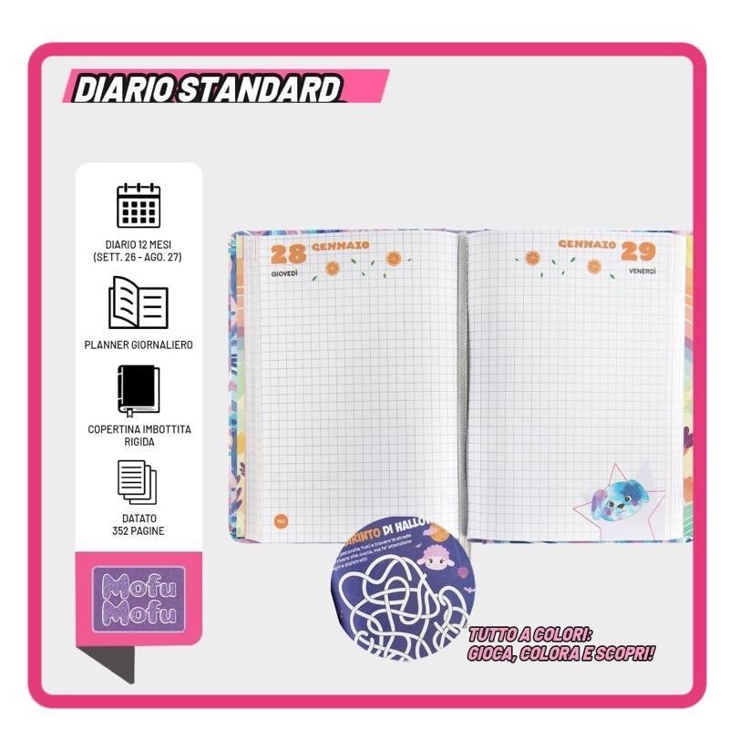 Diario Mofumofu Gatto 12 mesi Standard scolastico 2026/2027 - immagine 4