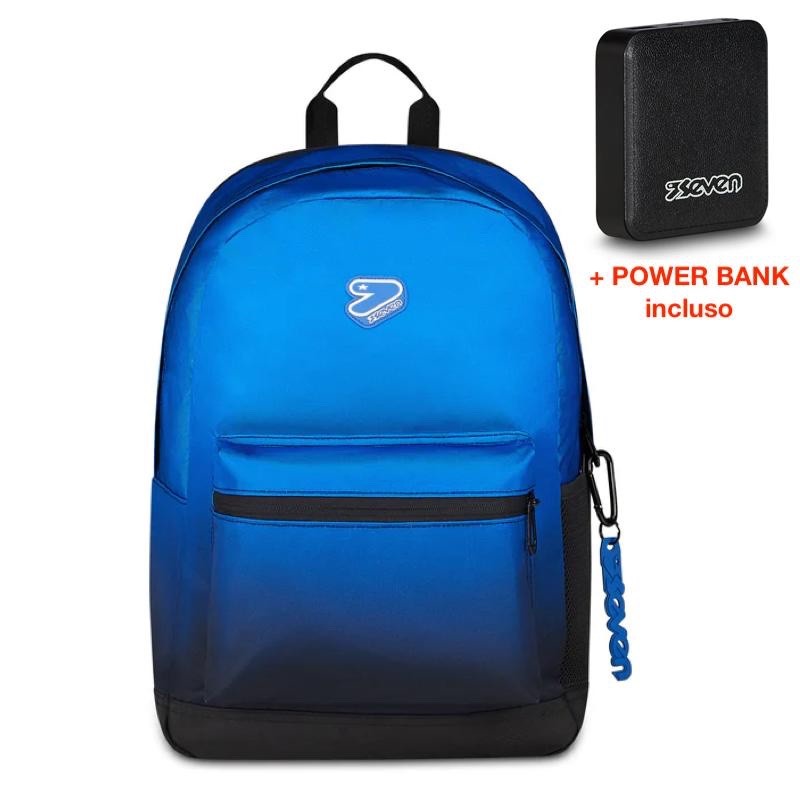ZAINO SEVEN ROUND CON POWERBANK SHADE TECH BLUE