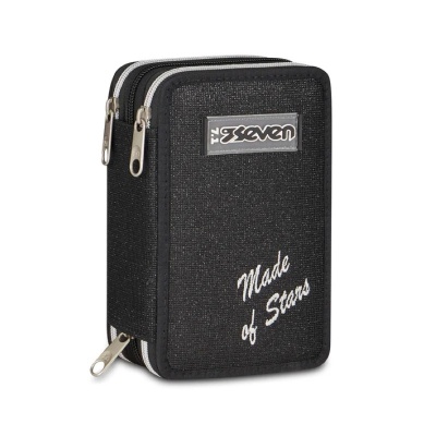 ASTUCCIO SEVEN 3 ZIP MADE OF STARS BLACK