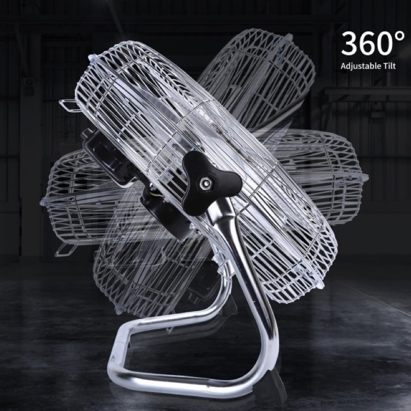 Ventilatore da pavimento 3 pale 3 velocità Interruttore a pulsante Rivestimento - immagine 3