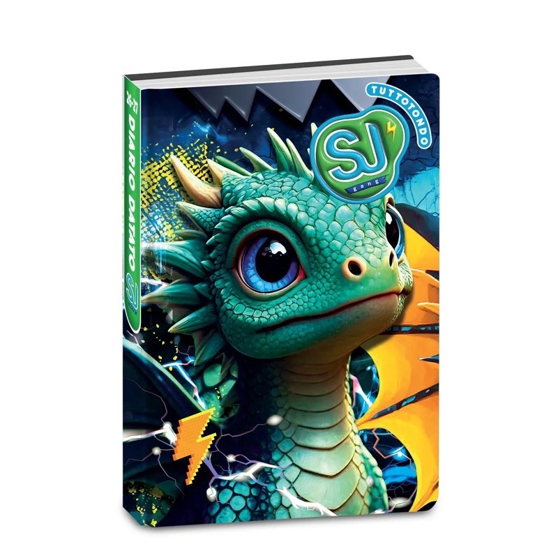 Diario Agenda Sj Gang Animali Boy Dragon Glide 10 Mesi Datato 2026/2027