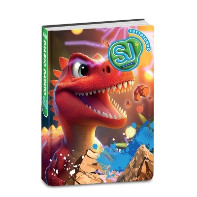Diario Agenda Sj Gang Animali Boy Dragon Red 10 Mesi Datato 2026/2027