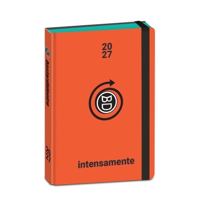 DIARIO AGENDA BASTARDIDENTRO INTENSAMENTE STANDARD 16 MESI 2026/2027 PU ROSSO