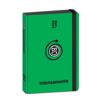 DIARIO AGENDA BASTARDIDENTRO INTENSAMENTE STANDARD 16 MESI 2026/2027 PU VERDE